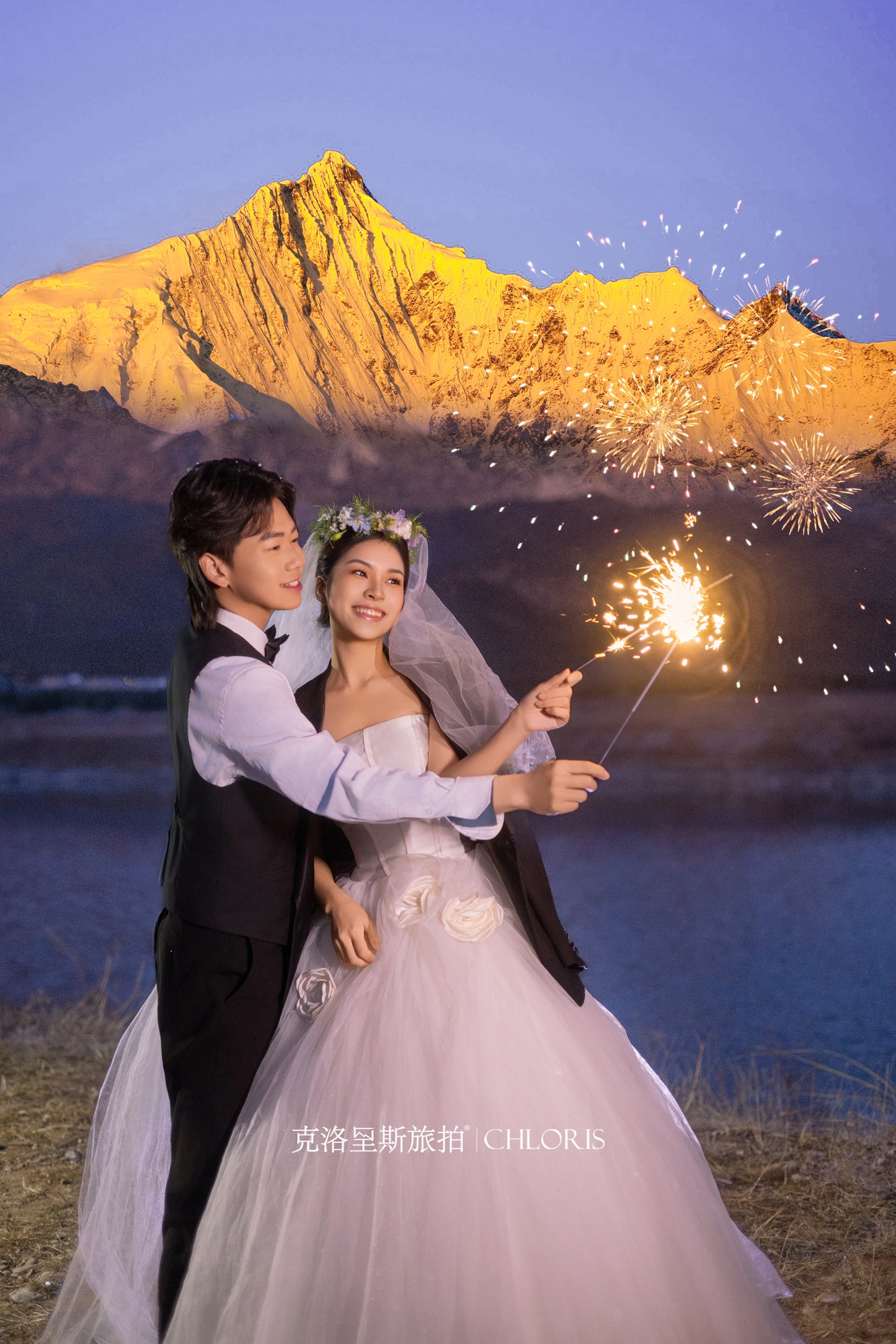 日照金山婚纱照1